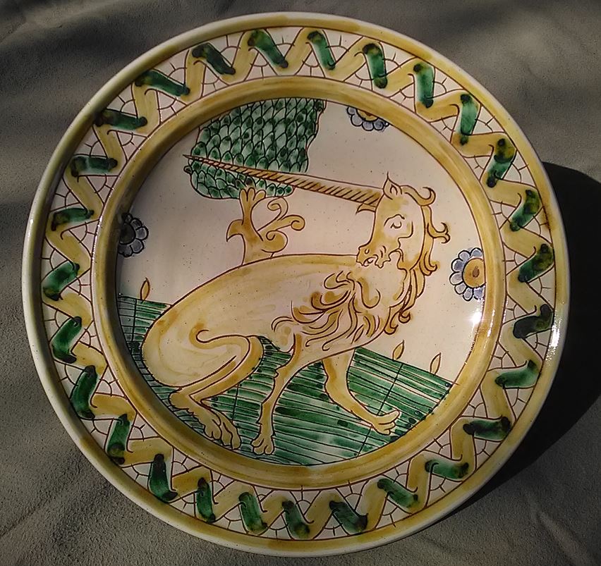Plat à la licorne XVème