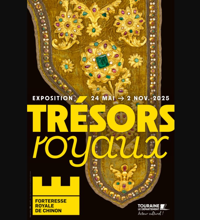 Scalpel_et_matula_Chinon_tresors_royaux L'affiche de l'exposition Trésors Royaux