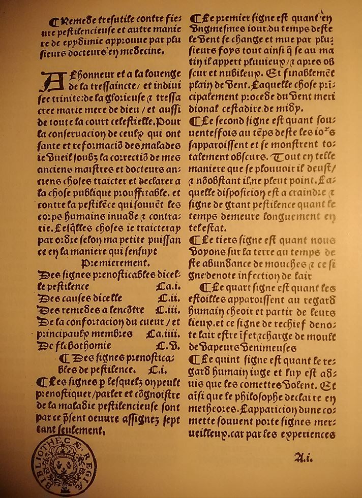 Remède tres utile contre la fièvre pestilencieuse de Jean Jasme