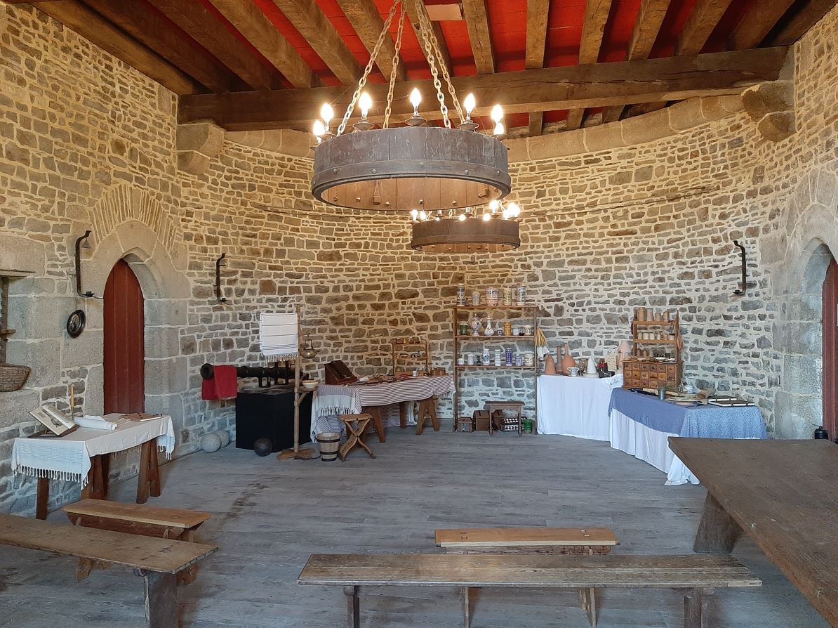 Notre installation Tour Surienne dans le château de Fougères