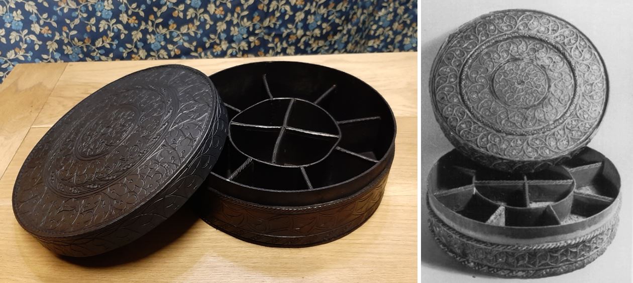 Boite à épices tyrolienne du XVIème ouverte