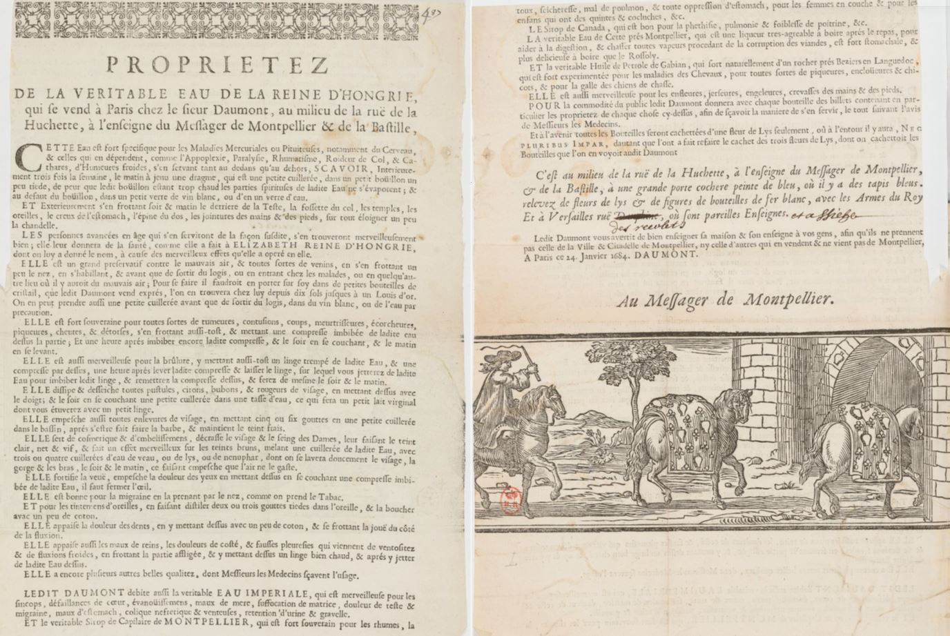 Prospectus de Daumont (1684)