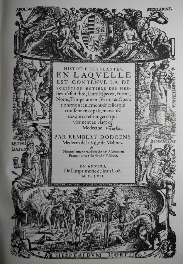 Version en Français du livre de Dodoens (1557)